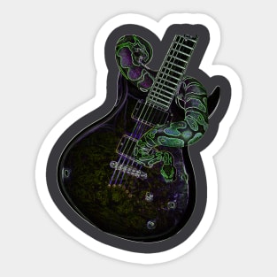 Guitar Snake Sticker